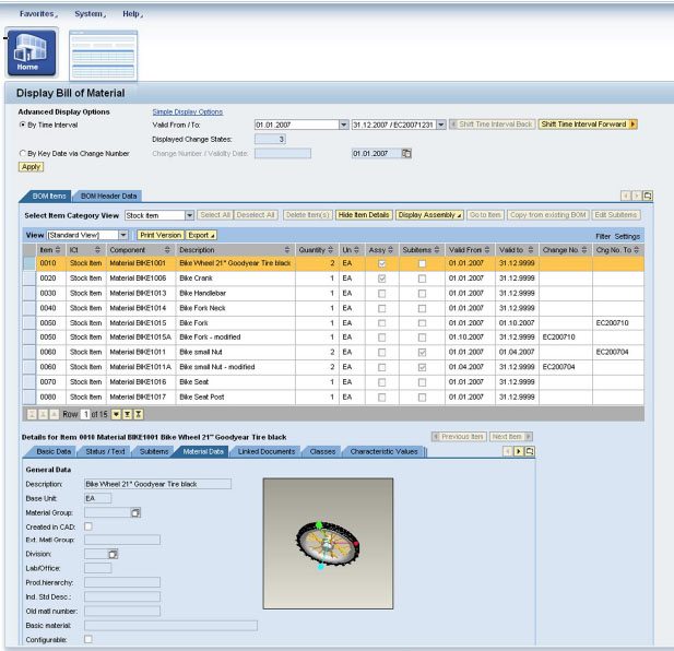 SAP PLM - Datenobjekte und Funktionen